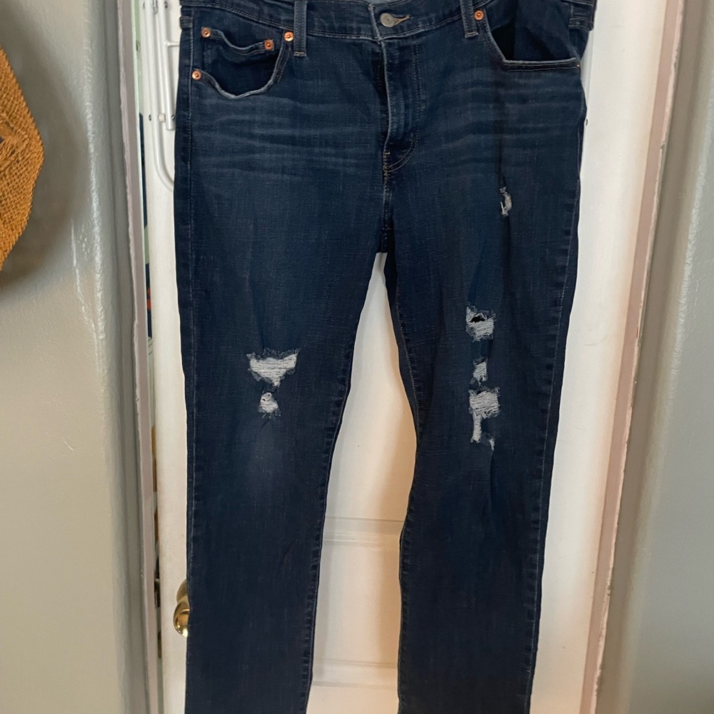 Levi's Dark Blue Boyfriend Jeans